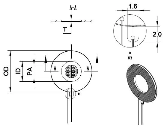 Piezo Ultrasonic Atomizer Whtf113-16.0d-1 (X)