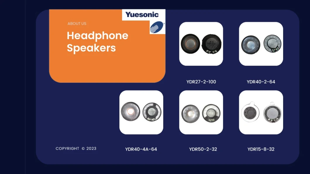 23mm Micro Speaker / Mylar Speaker 1 W